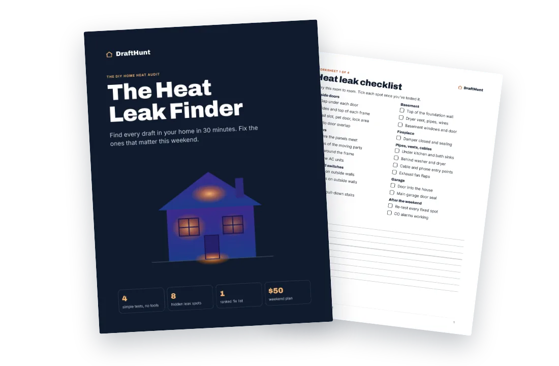 The Heat Leak Finder guide and worksheets